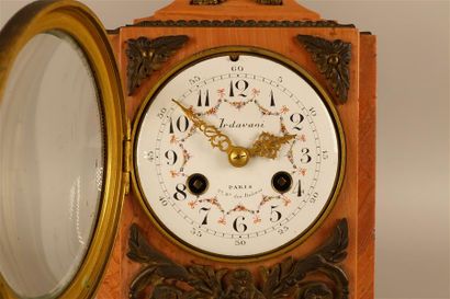Mantel set composed of a clock and a pair...