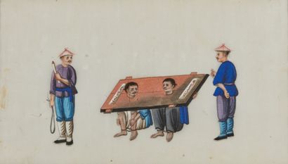 CHINA, Canton - circa 1900.

Set of seven...