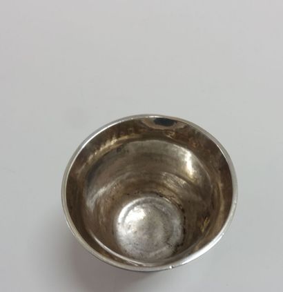 Tulip-shaped timbale in plain silver 950...