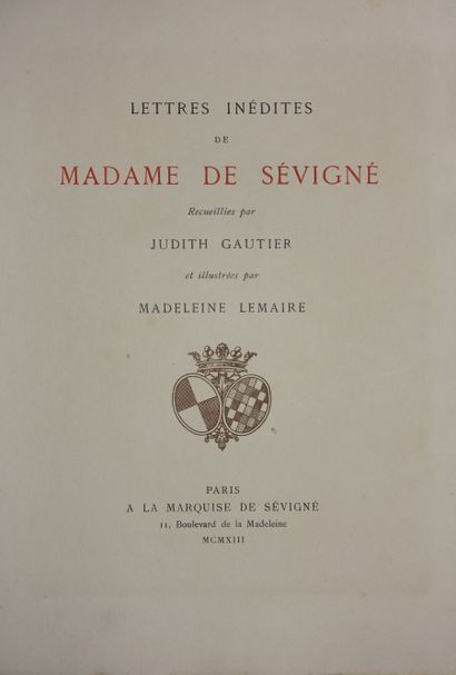 Unpublished letters from Madame de Sevigne.

N°...