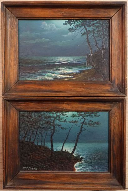 Alexandre SOUSLOFF (20th century).

Seaside...