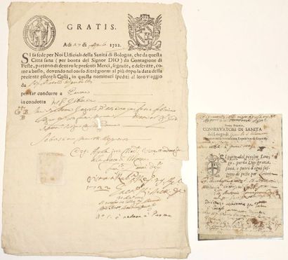Batch of manuscripts, stamps and various...