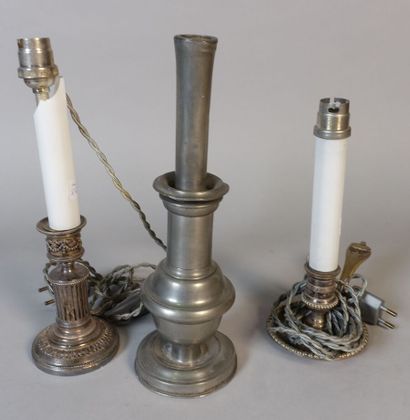 Three candlesticks.

(A broken glass.)

High....