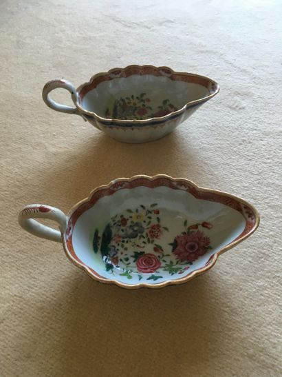 INDIA COMPANY.

Two porcelain sauce boats...