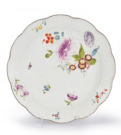 GERMANY, Meissen.

Round porcelain dish with...