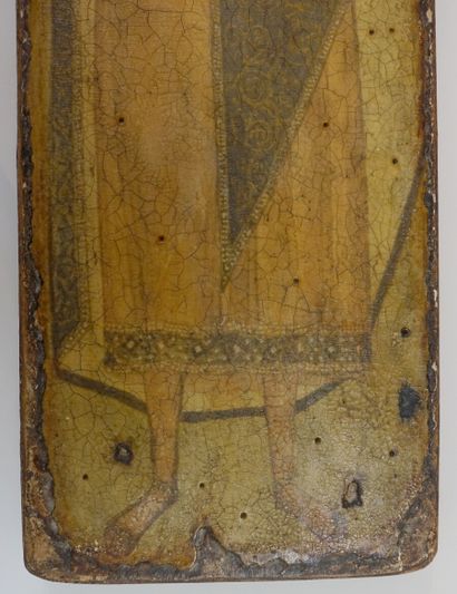 Lot comprising : 

- A large circular gilded...