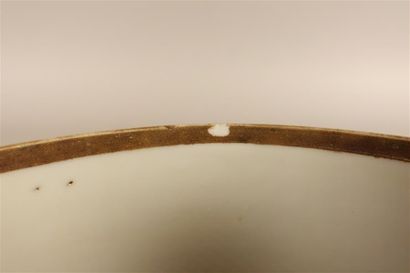 Covered porcelain pot with polychrome decoration...