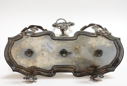 Silver oil and vinegar quadripod door with...