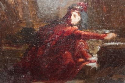 Attributed to Alexandre COLIN (1798-1873).

Troubadour...