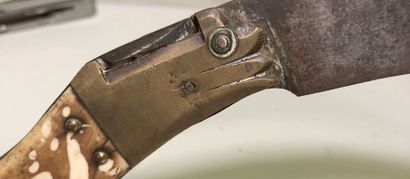 Folding knife called Navaja. 

Mounting with...