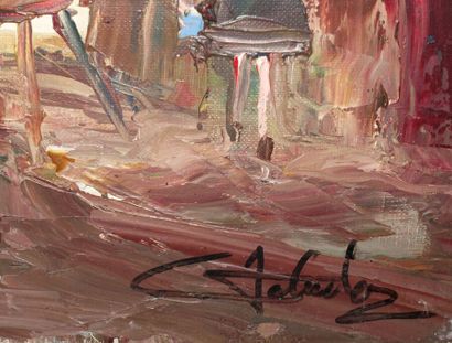 Montmartre.

Oil on canvas, bears a signature...