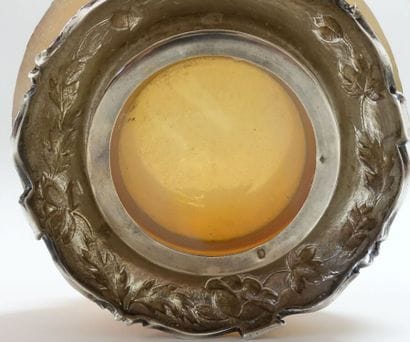 Cup with slightly flattened ovoid belly and...