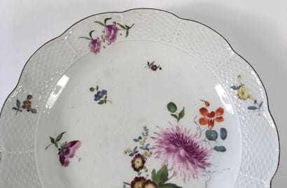 GERMANY, Meissen.

Round porcelain dish with...