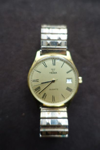 YEMA.

Man's fancy watch in steel and gold...