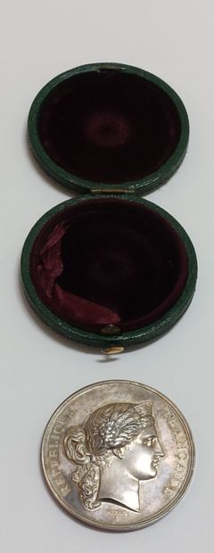 Silver medal, French Republic, Ministry of...