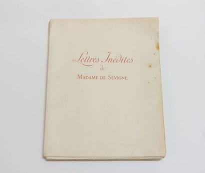 Unpublished letters from Madame de Sevigne.

N°...