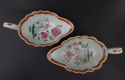 INDIA COMPANY.

Two porcelain sauce boats...