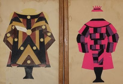 Deux projets de costumes, XXe siècle.

Collage...