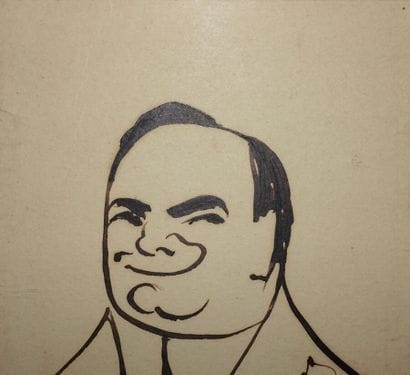 Enrico CARUSO (1873-1921).

Autoportrait,...