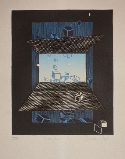 Biserka GALL (1942-2002).

Ouverture.

Lithographie,...