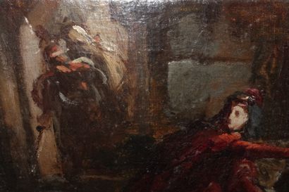 Attributed to Alexandre COLIN (1798-1873).

Troubadour...