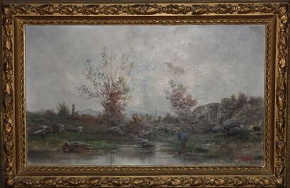 French school of the end of the 19th century.

Fisherman...