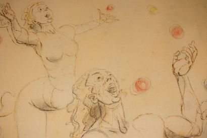 SAUZÉA.

Couple de jongleurs.

Lithographie,...