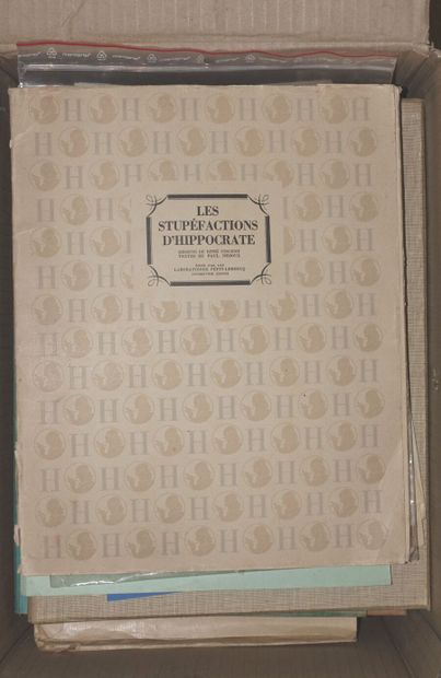 Batch of manuscripts, stamps and various...