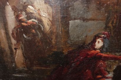 Attributed to Alexandre COLIN (1798-1873).

Troubadour...