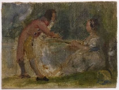 20th century school.

Gallant scene.

Oil...