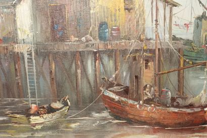 A. SIMPSON.

Fishing port.

Oil on canvas,...