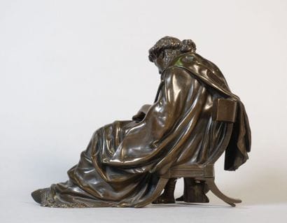 Bronze sculpture, circa 1900. 

Woman and...
