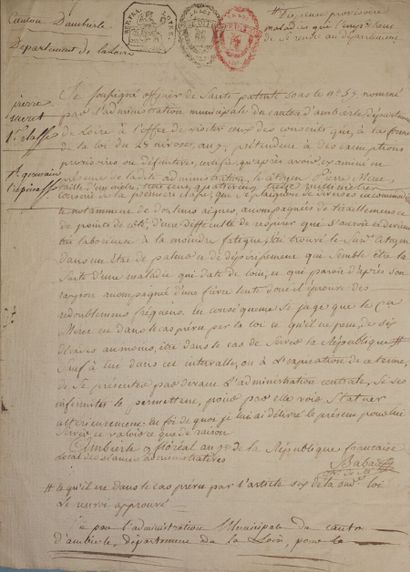 Batch of manuscripts, stamps and various...