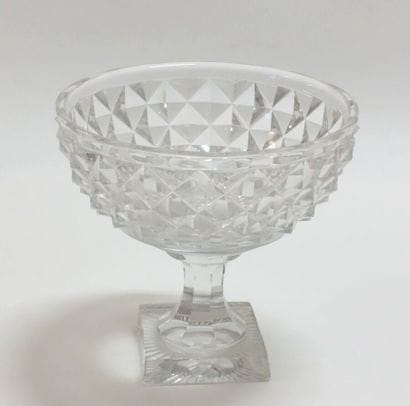 BACCARAT FRANCE. 

Faceted glass decanter.

Signed...