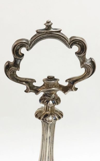 Silver oil and vinegar quadripod door with...