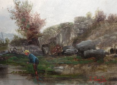 French school of the end of the 19th century.

Fisherman...