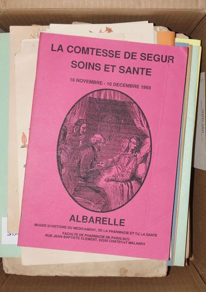 Batch of manuscripts, stamps and various...