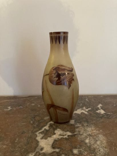 Paul and Albert THOUVENIN.

Glass vase with...