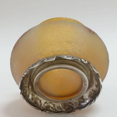 Cup with slightly flattened ovoid belly and...