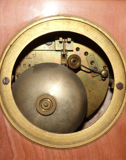 Mantel set composed of a clock and a pair...