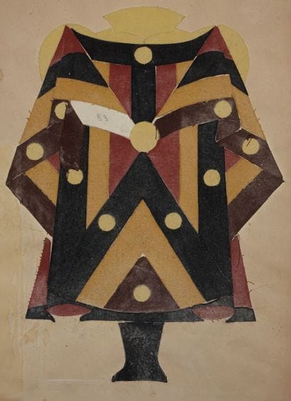 Deux projets de costumes, XXe siècle.

Collage...