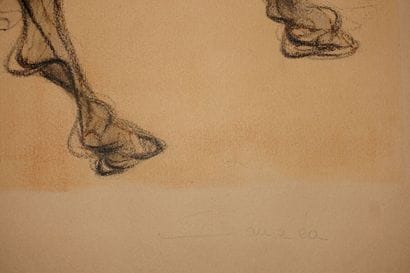SAUZÉA.

Écuyers.

Lithographie, signée en...