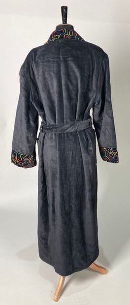 HERMÈS Paris
Peignoir en éponge velouté bleu...