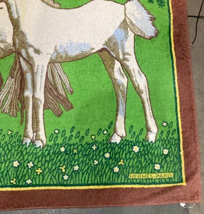 HERMÈS Paris
Grand drap de plage en éponge...