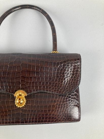 HERMÈS Paris
Sac « Escale » en crocodile...