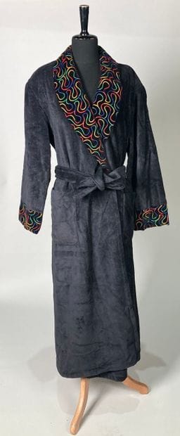 HERMÈS Paris
Peignoir en éponge velouté bleu...