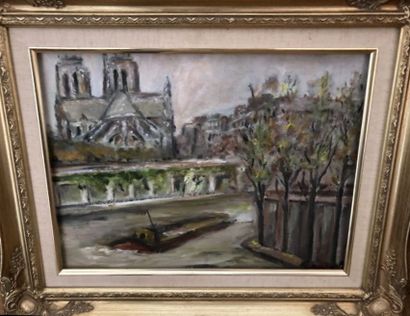 École moderne

Notre-Dame et la Seine 

Huile...