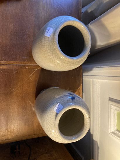 INDOCHINE, Tonkin vers 1900

Paire de vases...