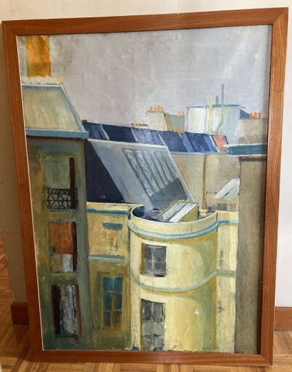 École moderne

Sur les toits

Huile sur toile

(Accidents...