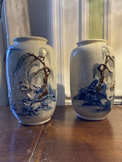 INDOCHINE, Tonkin vers 1900

Paire de vases...